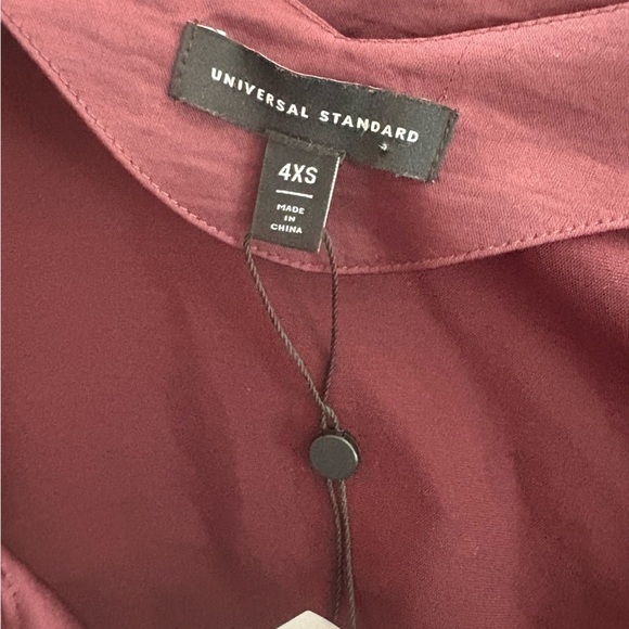 NWT Universal Standard Kara Lace Satin Slip Dress Fig Color size 4XS US size 0 - Picture 7 of 7